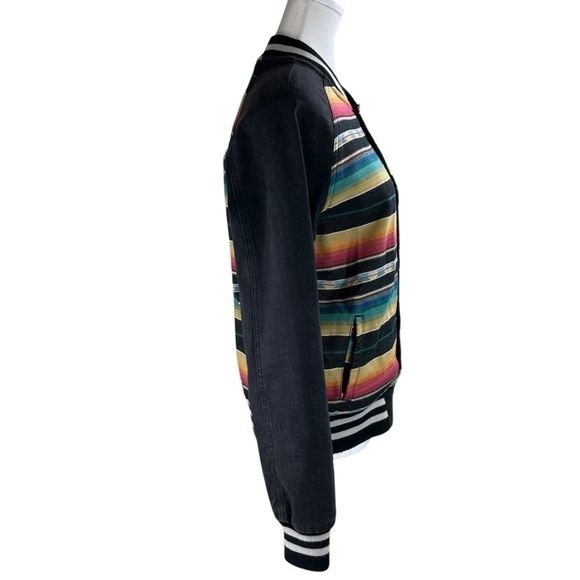 STS Ranchwear Serape Varsity Striped Multicolor Women's Jacket size XS Western - Picture 3 of 11